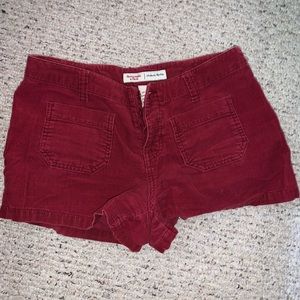 Abercrombie & Fitch Red Shorts